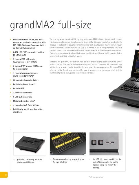 grandMA - total control - LDDE Vertriebs GmbH