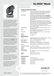 VL3500W DS spec sheet