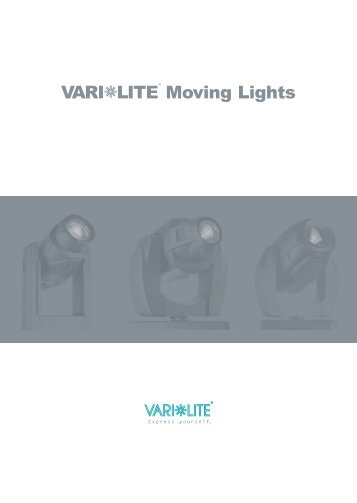 VARI LITE Moving Lights - LDDE Vertriebs GmbH