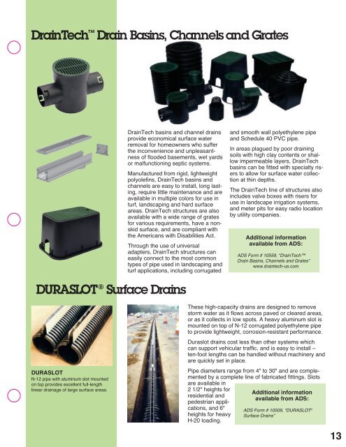 HDPE Drainage Products - ACF Environmental