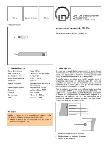 Instrucciones de servicio 529 670 - LD DIDACTIC