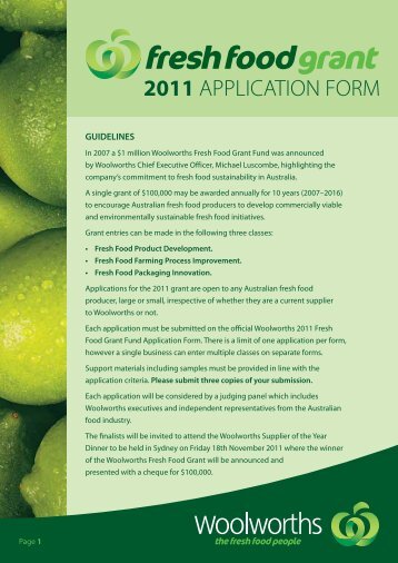 guidelines - Woolworths wowlink