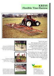 KRESS Flexible Tine-Harrow - Kress-landtechnik.de