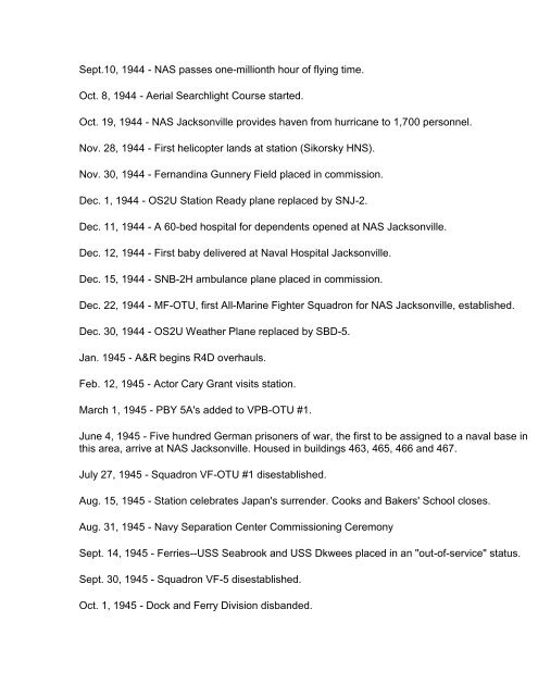 Naval Air Station Jacksonville From 1907 to Present - CNIC.Navy.mil ...