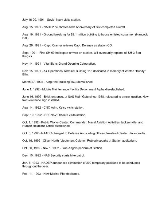 Naval Air Station Jacksonville From 1907 to Present - CNIC.Navy.mil ...