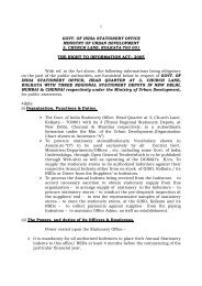 1 GOVT. OF INDIA STATIONERY OFFICE MINISTRY OF URBAN ...