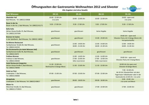 mehr - Tegernsee