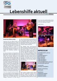 newsletter 6_2012 - Lebenshilfe Augsburg eV