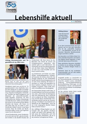 newsletter 2_2012 - Lebenshilfe Augsburg eV