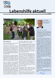 newsletter 4_2011 - Lebenshilfe Augsburg eV