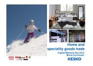 Home and speciality goods trade - Kesko