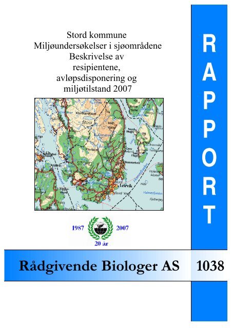 Stord kommune. Miljøundersøkelser i sjøområdene. Beskrivelse av ...