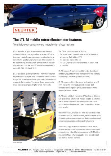 The LTL-M mobile retroreflectometer features