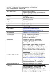 Steckbrief Fachklinik für Kinderneurologie und Sozialpädiatrie mit ...