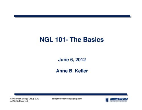 NGL 101- The Basics - EIA