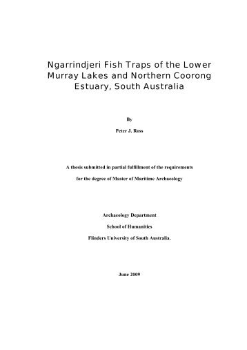 Ngarrindjeri Fish Traps of the Lower Murray Lakes - Flinders University