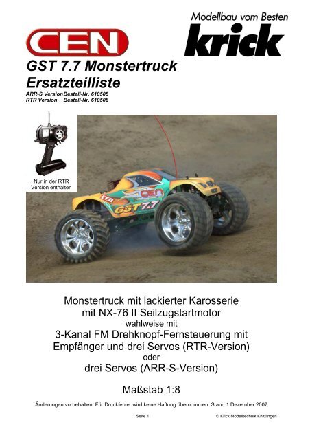 10 / 616851 Krick CEN Racing E-Clips 2,5