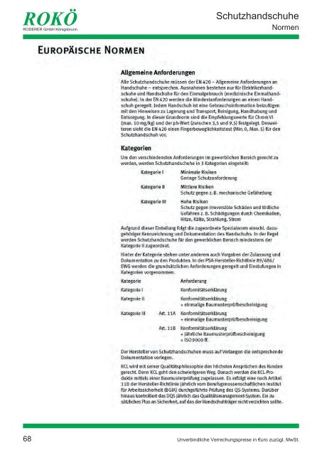 ARBEITSSCHUTZ - Rokö Roderer GmbH