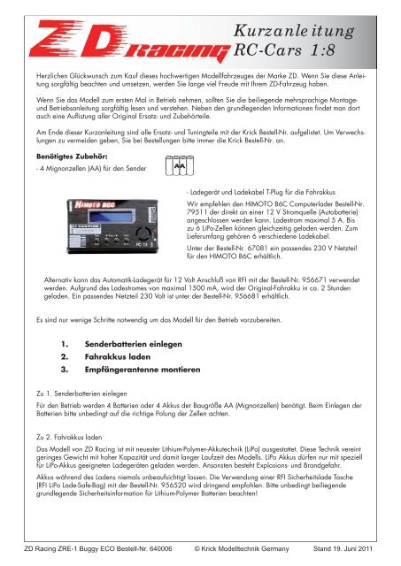 640006 DE Kurzanleitung T-Plug.indd - Krick