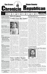 Republican Chronicle - Crane Chronicle / Stone County Republican