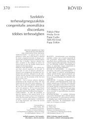 A teljes cikk PDF-ben - eLitMed.hu