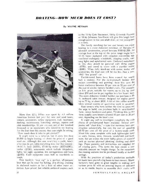 june 1963 boating issue - Pennsylvania Fish and Boat Commission