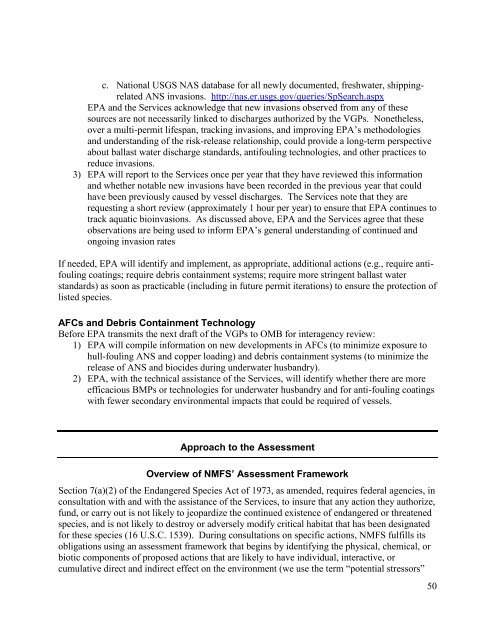 EPA's Vessel General Permit and Small Vessel General