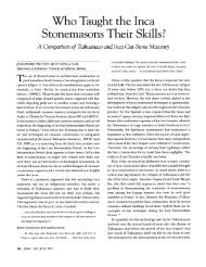 Who Taught the Inca Stonemasons Their Skills? - Michael S. Heiser
