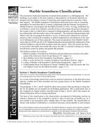 Marble Soundness Classification - Marble Institute of America