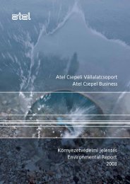 Környezetvédelmi Jelentés 2008 PDF - Alpiq Csepel