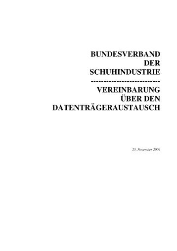 BUNDESVERBAND DER SCHUHINDUSTRIE ...