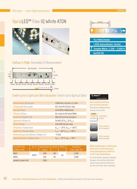 VarioLEDâ¢ Flex IQ White ATON - LED Linear