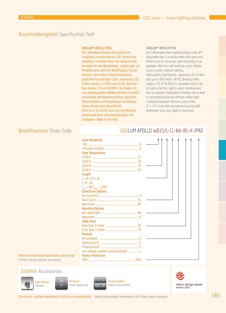 Hauptkatalog - LED Linear