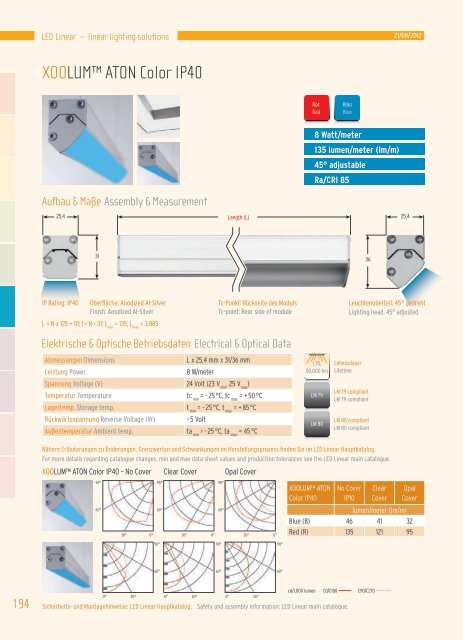 Hauptkatalog - LED Linear