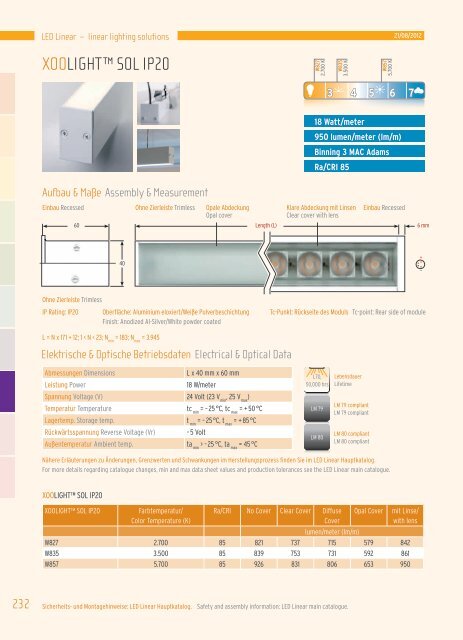 Hauptkatalog - LED Linear