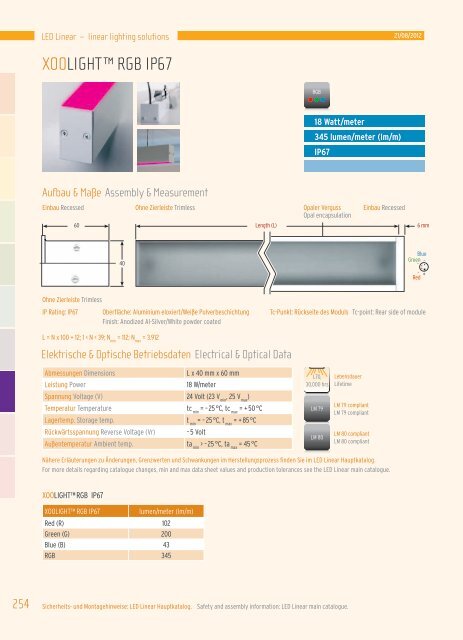 Hauptkatalog - LED Linear