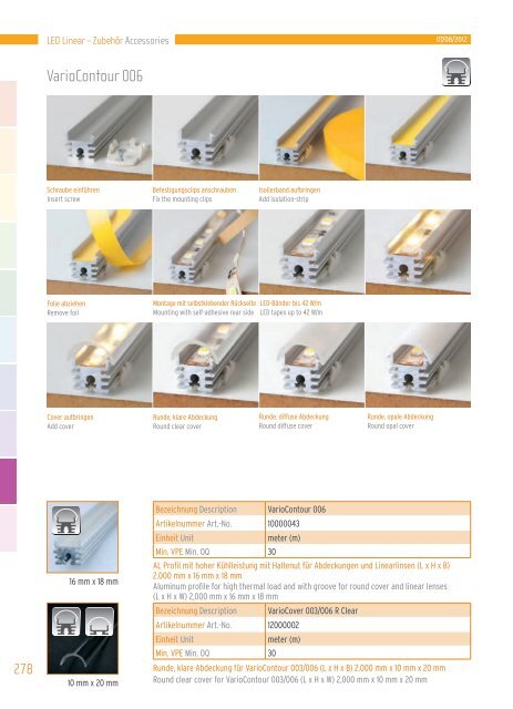 Hauptkatalog - LED Linear