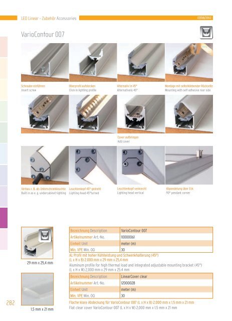 Hauptkatalog - LED Linear