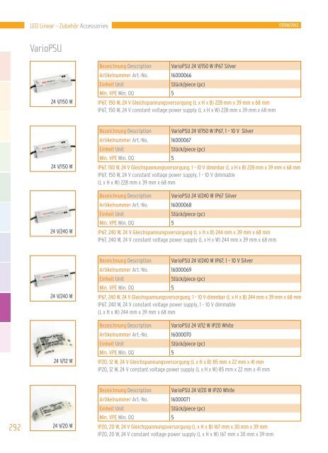 Hauptkatalog - LED Linear