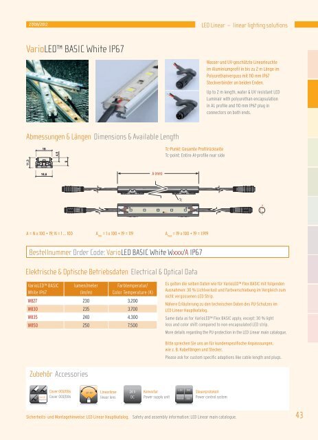 Hauptkatalog - LED Linear