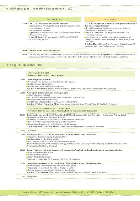 Programm PDF - VDI-Wissensforum