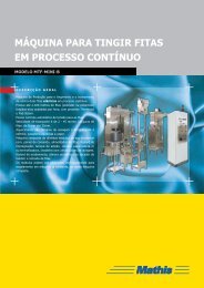 máquina para tingir fitas em processo contínuo - MATHIS Aparelhos ...