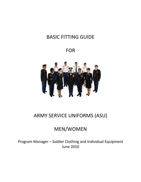 Army Asu Size Chart