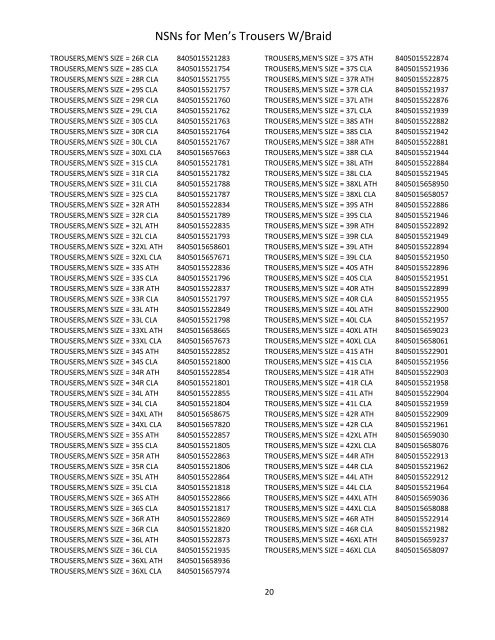 Army Asu Size Chart