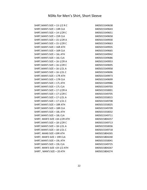 Army Asu Size Chart