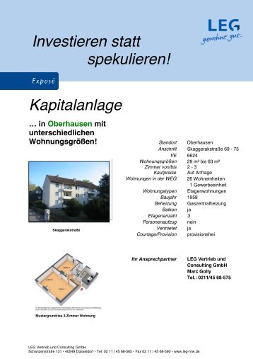 Oberhausen Kurzexposees Skaggerakstrasse - LEG