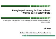 Energiespeicherung in Form solarer Wärme durch Salzhydrate