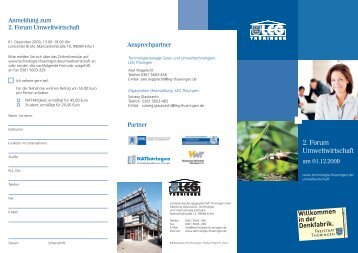 2. Forum Umweltwirtschaft - Landesentwicklungsgesellschaft ...