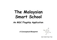 The Malaysian Smart School: A Conceptual Blueprint - MSC Malaysia