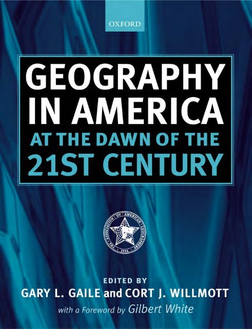 Geography in America at the Dawn of the 21st Century